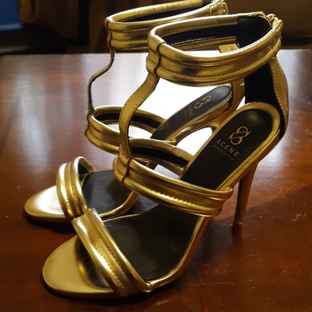 Gold heels